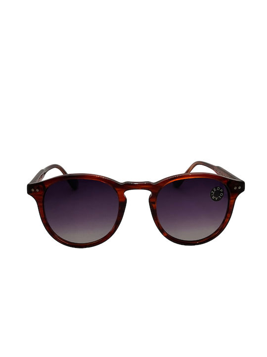 Visionario Astaire Sunglasses with Brown Tartaruga Plastic Frame and Gray Gradient Lens VISIONARIOASTAIRE04