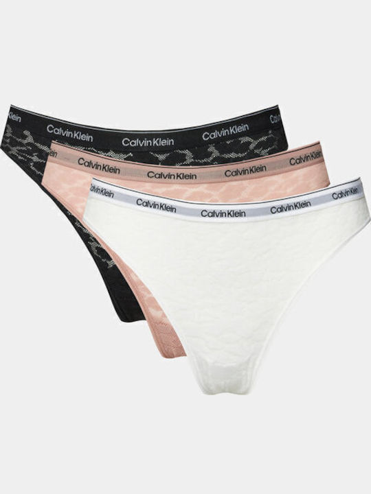 Calvin Klein Damen Brasilien 3Pack Multicolour