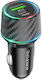 Borofone Borofone Handy-Autoladegerät 48W 3A mit Anschlüssen: 1xUSB 1xType-C Schwarz Farbe