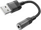 Hoco Aux Usb Μετατροπέας 3.5mm female σε 3.5mm ...