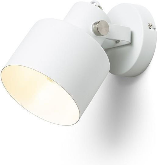 Rendl Light Studio Celeia Единично Спот с Цокъл E27 в Бял Цвят