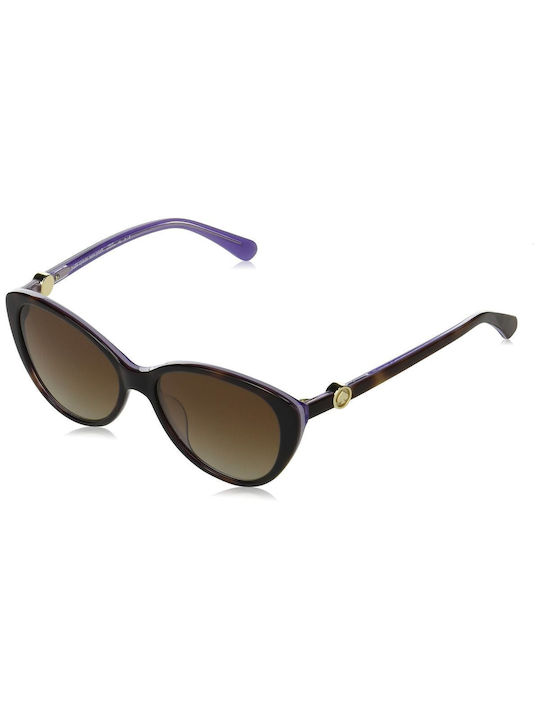 Kate Spade Visalia Women's Sunglasses with Brown Plastic Frame and Brown Gradient Lens