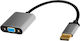 LogiLink Konverter DisplayPort männlich zu DisplayPort männlich Gold 1Stück CDA0109