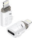 XO Μετατροπέας USB-C female σε Lightning male Λευκό 1τμχ GSM177688