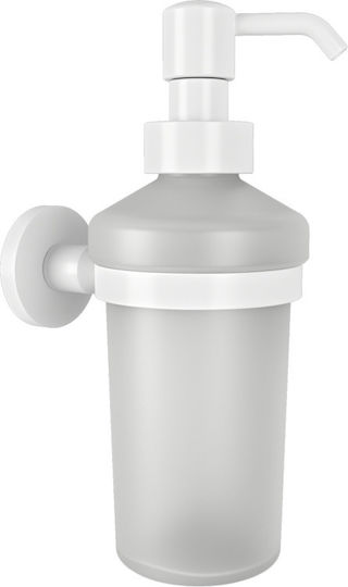 Verdi Omicron Επιτοίχιο Dispenser Γυάλινο Matte White