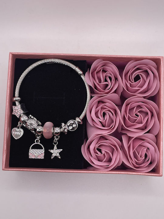 6 Roses Women's Bracelet made of Steel