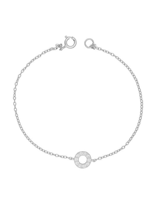 Excite-Fashion Bracelet Chain made of Silver with Zircon