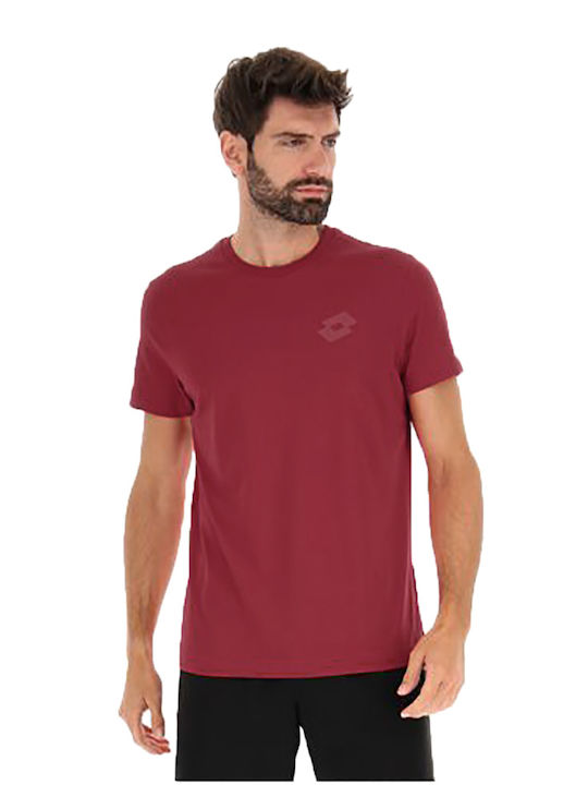 Lotto T-shirt Bărbătesc cu Mânecă Scurtă Burgundy