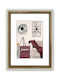 Wall-mounted Wooden Photo Frame with White Frame