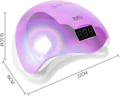 SUN ONE UV Sun 5 Mirror Nail Curing Lamp LED 48W Pink