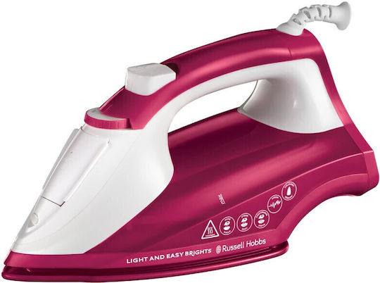 Russell Hobbs Light Easy Brights Dampfbügeleisen 2400W mit Keramiksohle und kontinuierlicher Dampfabgabe 35g/min