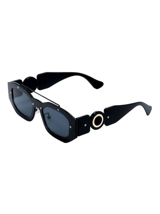 Olympus Sunglasses Medusa Women's Sunglasses with Black Plastic Frame and Black Lens 8234035011063