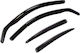 Heko Set Car Windbreakers Front and Back Dark Fime for Hyundai IONIQ 5D 2021+ 4 Pieces