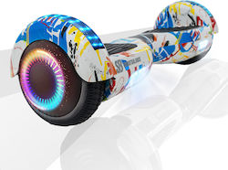 Smart Balance Wheel Regular Splash PRO Hoverboard με 15km/h Max Ταχύτητα και 10km Αυτονομία Πολύχρωμο