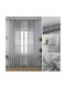 Homeone Perdea cu Coafură 6023-43 Gri 290x300cm
