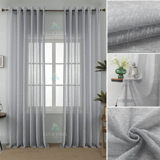 Homeone Perdea cu Coafură 6023-43 Gri 290x300cm