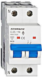 Schrack Automatic Circuit Breaker 25A Single Pole AC