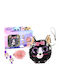 Kids Wallet with Zipper Black