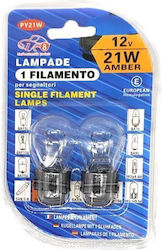 Lampen Auto T20 Halogen 12V 2Stück