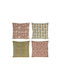 Zaros Sofa-Kissen aus 100% Baumwolle 45x45cm Verschiedene Designs