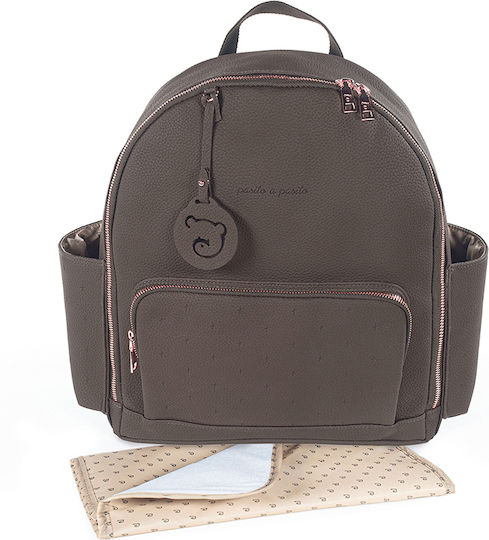 Pasito a Pasito Diaper Bag Brown 32x37x15cm.