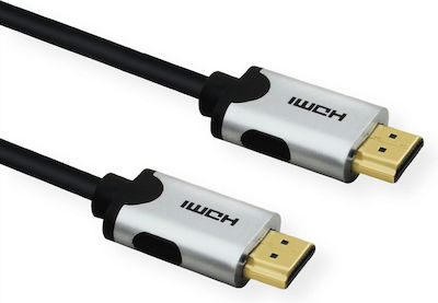 Value High Speed Cable HDMI male - HDMI male 3m Black