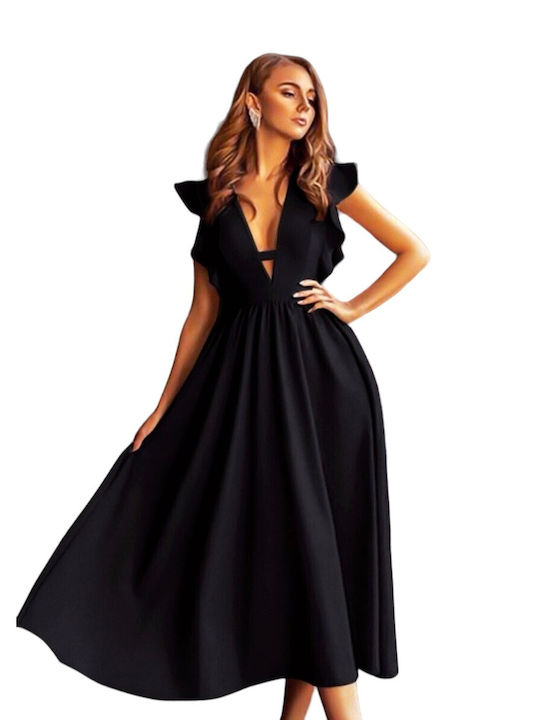New Collection Midi Dress Black