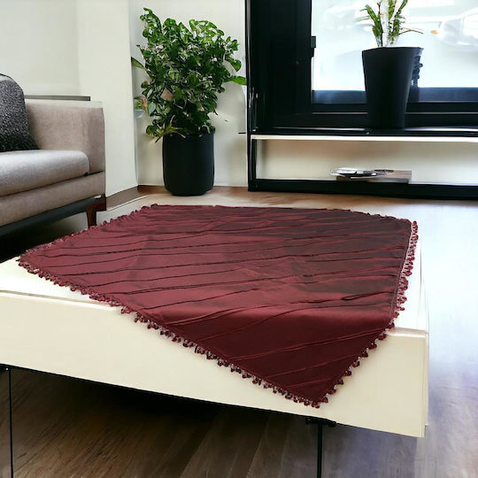 Linea Home Καρέ Μπορντώ 100x100εκ.