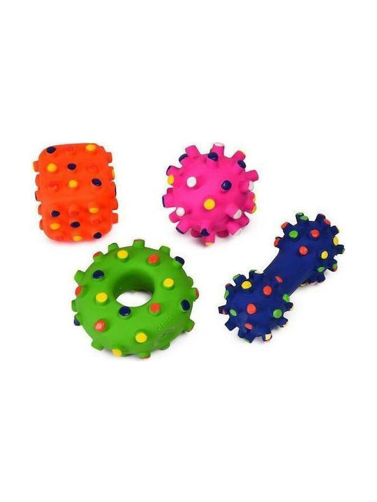 Nobby Toy Топка Игра Куче от Каучук със Звук 1бр (Различни цветове) Aliter