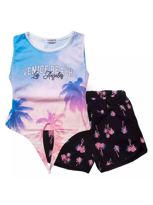 Εβίτα Kids Set with Shorts Summer 2pcs colorful