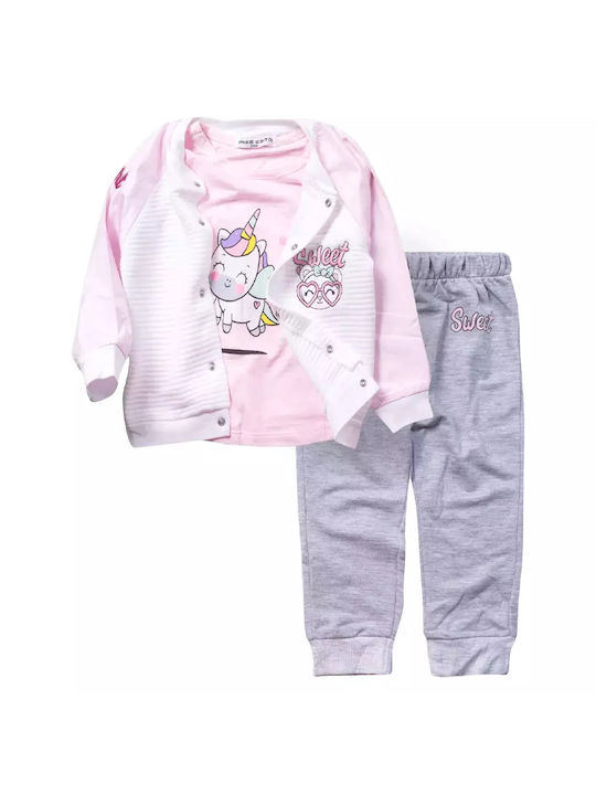 Εβίτα Set Winter 2pcs Pink