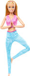 Barbie Made To Move Κούκλα Blonde Wearing Sports Top & Pants για 3+ Ετών