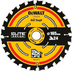 Dewalt DT10624 Cutting Disc Wood Hole Diameter 165mm with 24 Teeth 1pcs