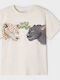 Kids' T-shirt Beige Wild Jungle