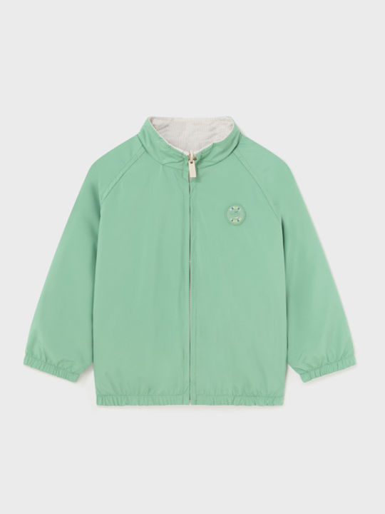 Kinder Freizeitjacke Winddicht Beidseitig Green