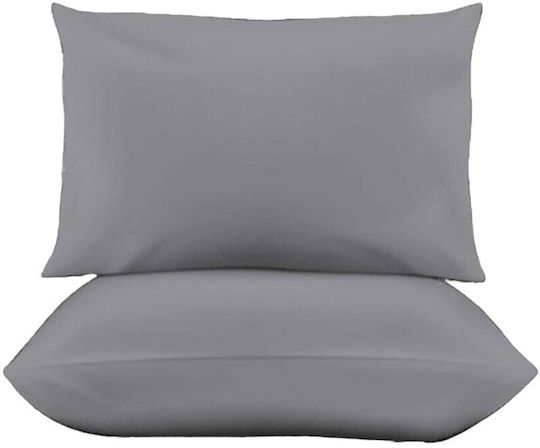 SpitiBazaar Ms Line Pillowcase Set with Envelope Cover Grey 50x70cm. SpitiBazaar Ms Line Pillowcase Set with Envelope Cover Grey 50x70cm.