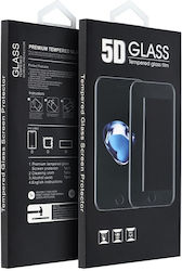 5D Vollflächig gehärtetes Glas Schwarz (Moto G52)