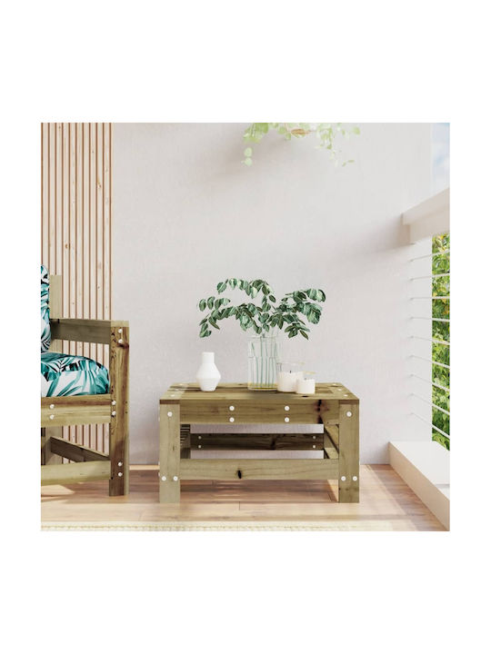 Wooden Garden Stool Cube Outdoor Pink 57.5x57.5x30cm