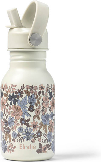 Elodie Details Синя Garden Неръждаема Стомана Детска Бутилка За Вода със Сламка Non Spill Син 350ml