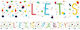 Amscan Confetti Birthday 19cm x Garland for Party 185cm