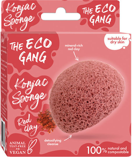 The Eco Gang Bureți Konjac Argilă Roșie Demachiante Faciale