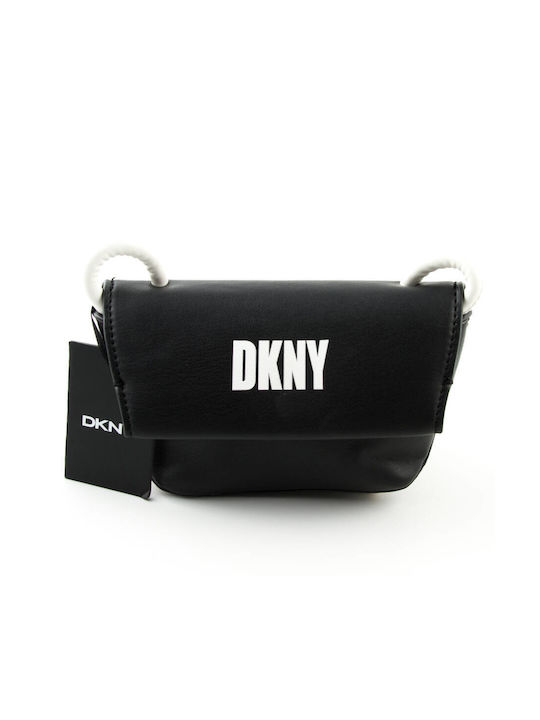 DKNY Leder Damen Tasche Crossbody Schwarz