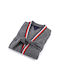 Tommy Hilfiger Teddy Μπουρνούζι με Γιακά Γκρι/μπλε