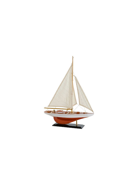 DKD Home Decor Wooden Miniature Ship 42x9x60cm