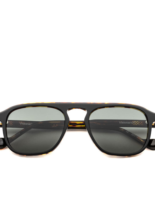 Visionario Men's Sunglasses with Black Frame and Black Lens VISIONARIODEAN05