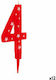 Birthday Candle Number "4" 12pcs S3624796