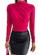 Women's Blouse Long Sleeve Turtleneck Fuchs