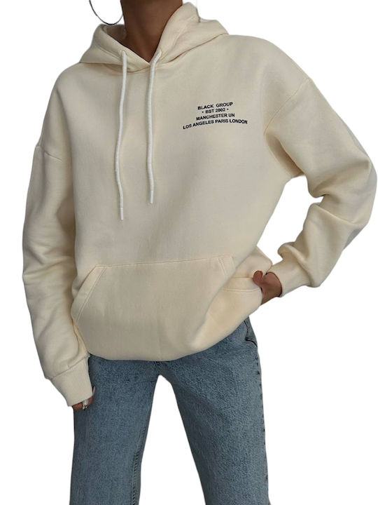 Women's Hooded Sweatshirt Ecru