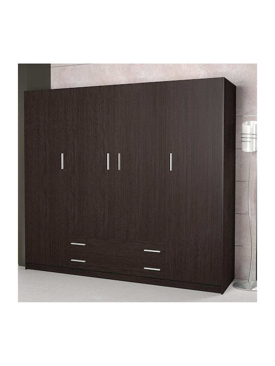 Vier Türen Kleiderschrank Vega 200x60x180cm