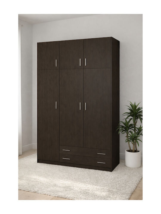 Triple Door Wardrobe with Loft Vega 150x60x240cm